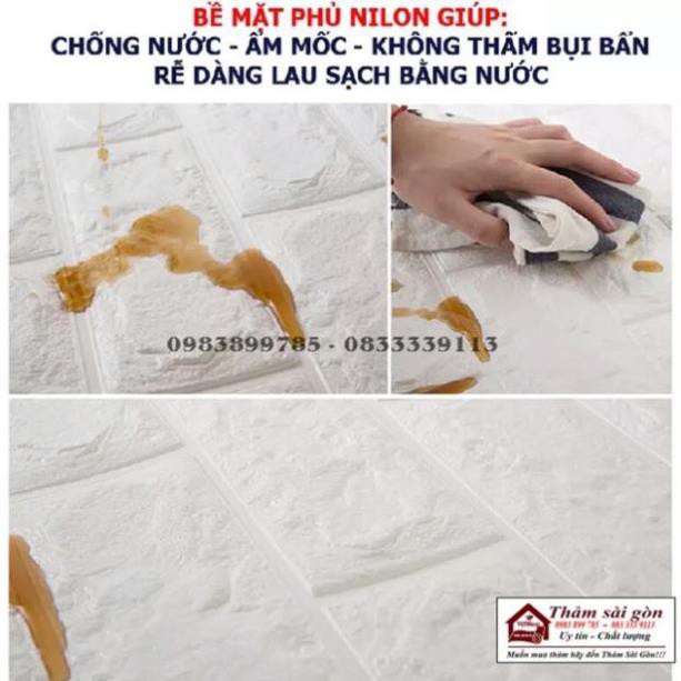 [70cmx77cm] Xốp dán tường giả gạch 3D