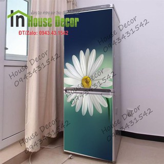Giấy dán Tủ lạnh 🍃 Dán tường 3d Bông cúc 🍃 Phù hợp với mọi không gian