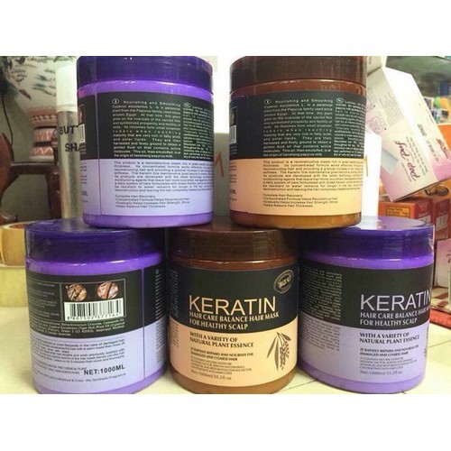 Kem hấp, ủ tóc KERATIN Tím  1000ml - Hàn Quốc | BigBuy360 - bigbuy360.vn