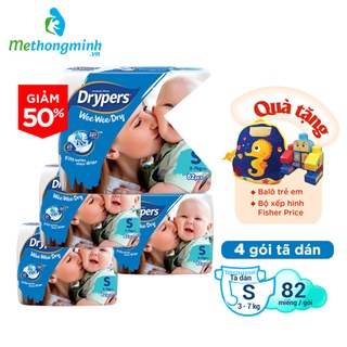 [Giảm 50%] Tã dán trẻ em Drypers Wee Wee Dry S82/ M74/ L62 miếng