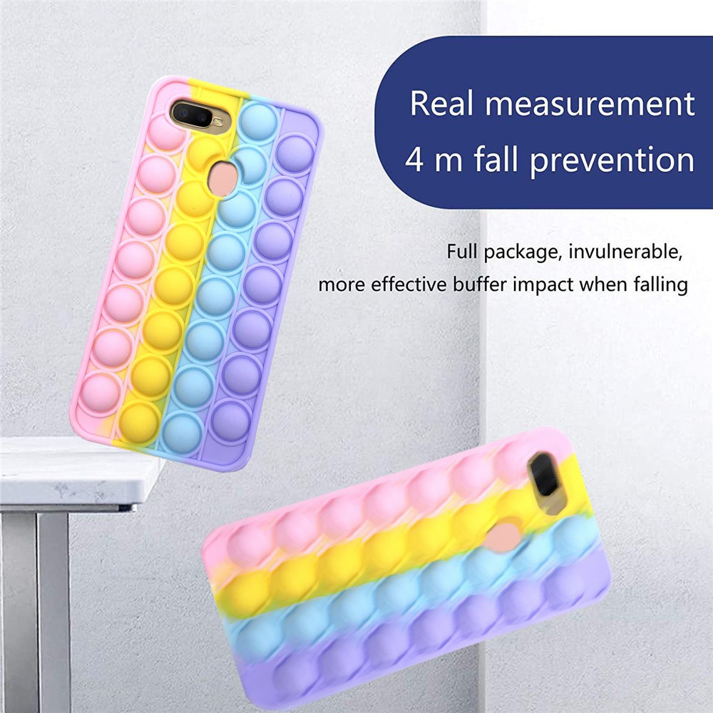 Ốp Điện Thoại TPU Mềm Hình Bong Bóng Cho Oppo A52 A72 A92 A31 A9 A5 2020 F1 A54 A53 F5 A12 A7 Reno 5 3 4F A93 A15