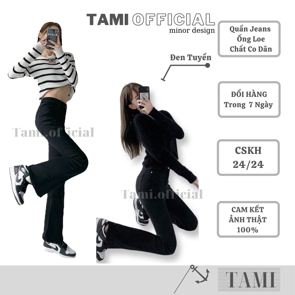 Quần Jeans ỐNG LOE CO DÃN Đáy Cao Siêu HÁCH DÁNG BÁN CHẠY TOP 1 DOANH SỐ [ Tami Official ] | BigBuy360 - bigbuy360.vn