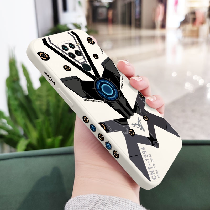 Ốp Điện Thoại Cảm Giác Chạm Thoải Mái Phong Cách Mech Cho Xiaomi Redmi Note 9 8 7 Pro Max 9Pro 9S 9T