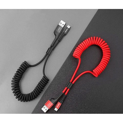 Cáp sạc nhanh ip xoắn lò xo Baseus chính hãng