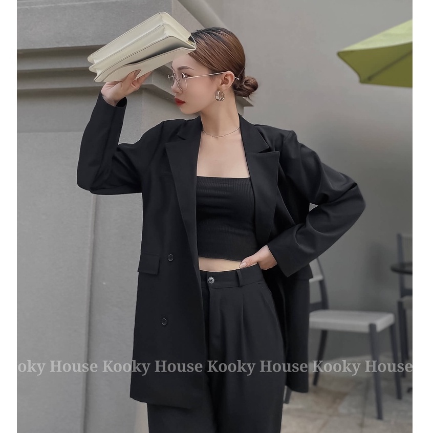 KOOKY HOUSE - KOOKY BLAZER - Áo Blazer được thiết kế và may 2 lớp kỹ thuật cao, đứng form