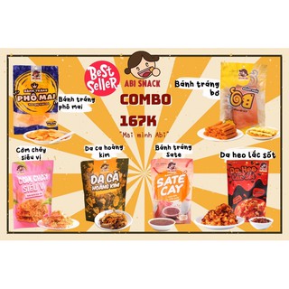 [BÁNH TRÁNG ABI ] COMBO CÁC LOẠI ABI SNACK