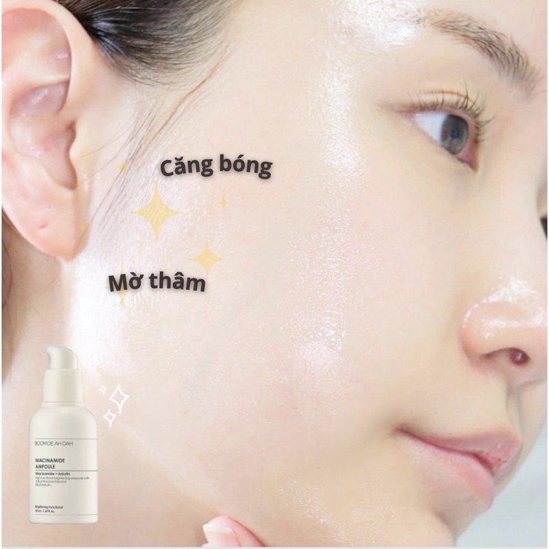 Serum dưỡng trắng căng bóng Boom De Ah Dah Niacinamide 10% + Arbutin 2% Ampoule 50ml
