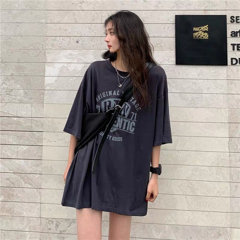 Áo thun phông tay lỡ nữ form rộng unisex AT 514