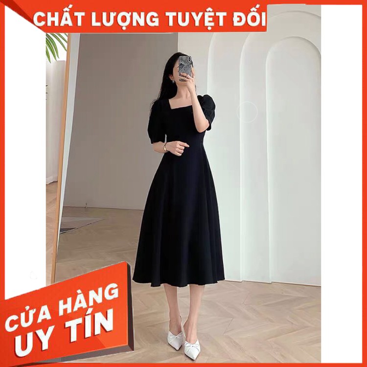 HÀNG CAO CẤP -   Đầm Xòe Dự Tiệc, Cổ Vuông 2021 hàng đẹp cao cấp tại xưởng may Thời T