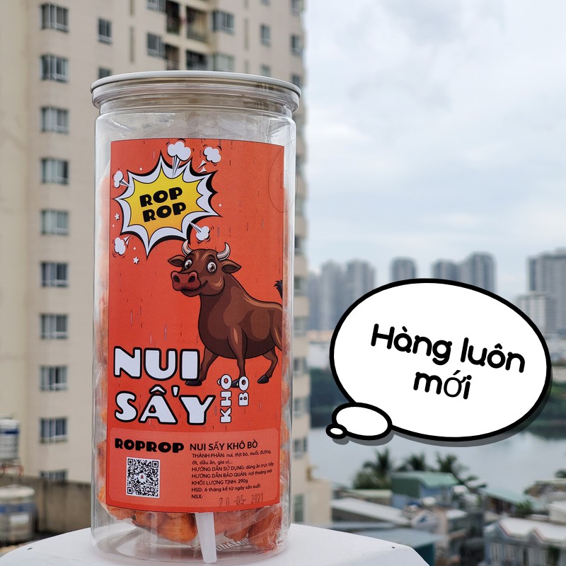 [Mã GROXUAN1 giảm 8% đơn 150K] Nui Sấy Khô Bò Roprop Hũ Pet 300g | BigBuy360 - bigbuy360.vn