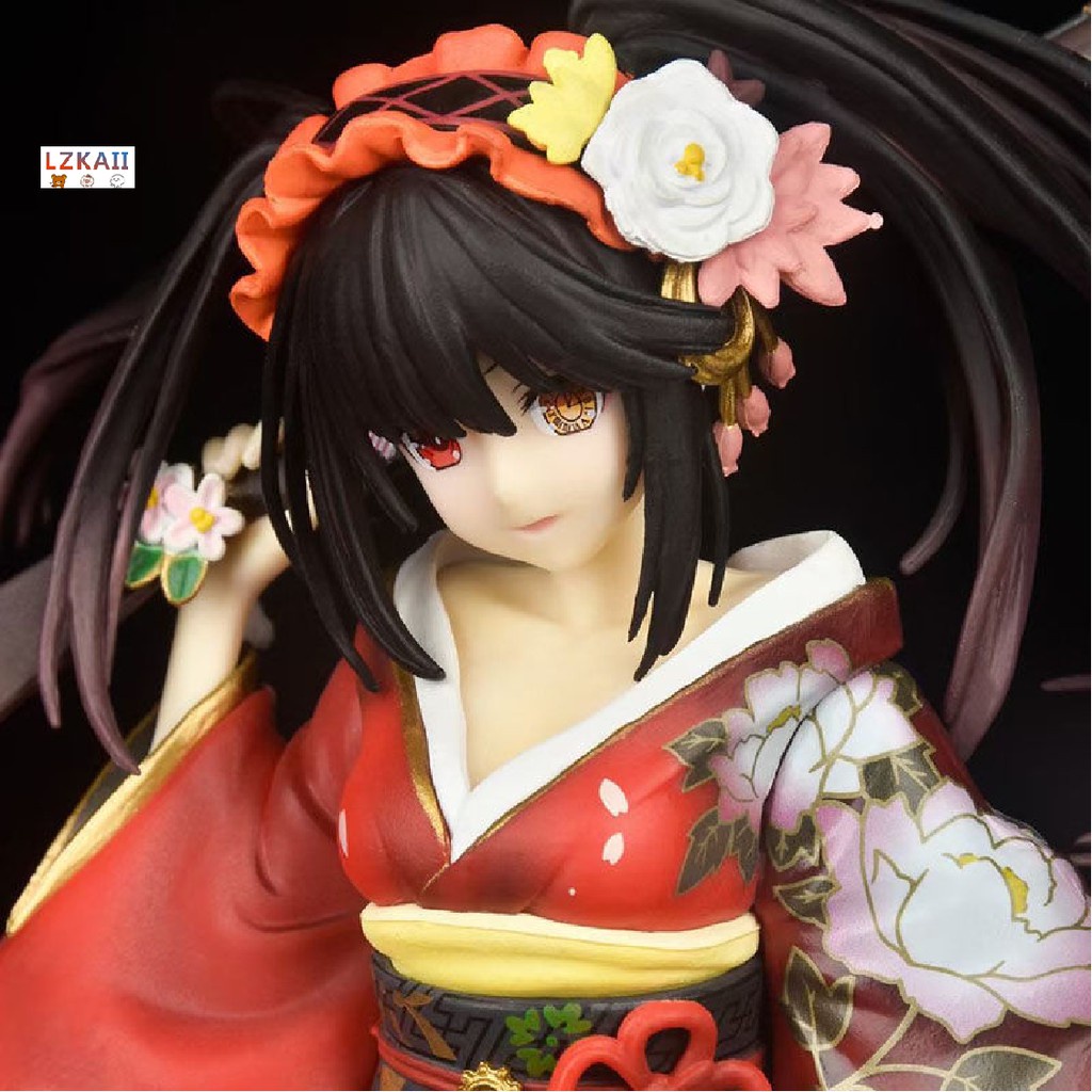 Mô hình nhân vật Tokisaki Kurumi mặc Kimono 23cm bằng PVC