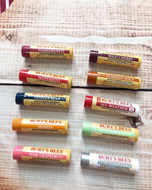 👄Son dưỡng 100% thiên nhiên không màu BURT’S BEES - Mỹ👄