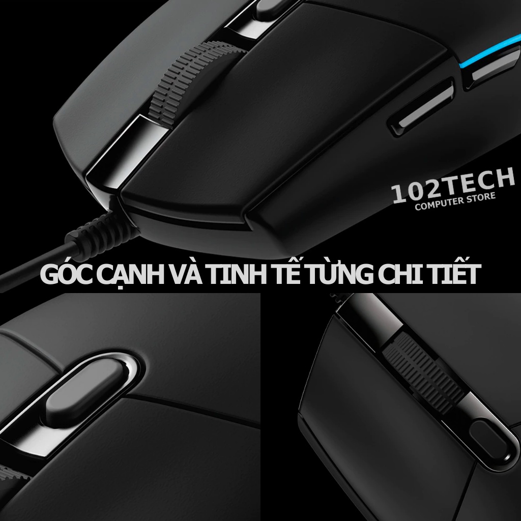 Chuột máy tính Logitech G102 có dây chuyên game thế hệ mới, led RGB đẹp, nhanh và chính xác