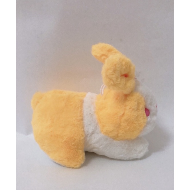 Gấu bông thỏ đeo hoa siêu cute chất liệu mềm mại &lt;kèm ảnh thật&gt;