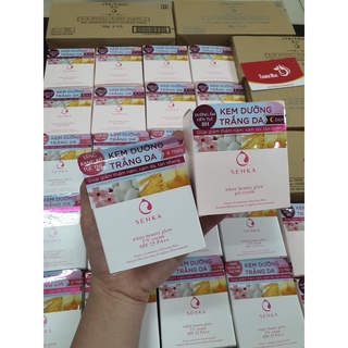 Kem dưỡng da trắng da ngày/đêm senka white beauty glow cream 50g