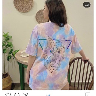 Áo thun Unisex form rộng nam nữ HADES loang màu cực cá tính (ảnh thật)
