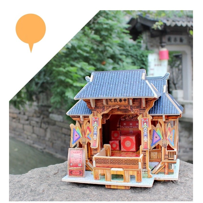 Mô hình lắp ráp gỗ Robotime - Chinese Opera House F130