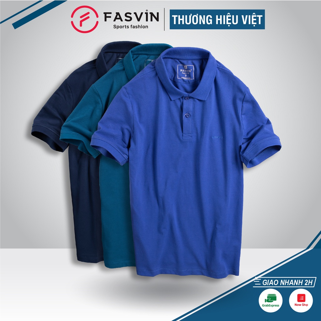 Áo polo nam Fasvin PL20231.HN có cổ chất co giãn thoải mái