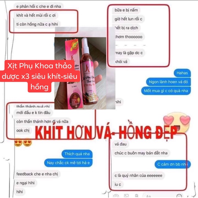 XỊT PHỤ KHOA THẢO DƯỢC KIỀU X3-SIÊU KHÍT HỒNG-TRỊ VIÊM PHỤ KHOA-TẶNG KÈM HỒNG TI