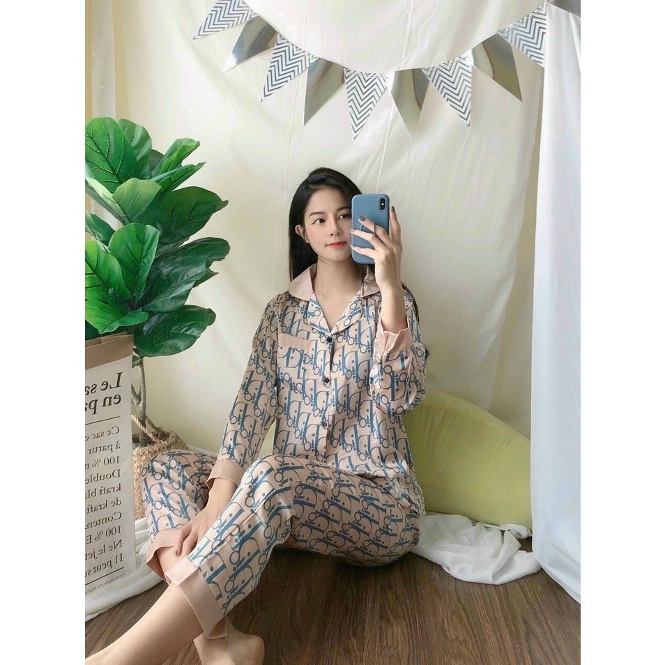 Bộ Pijama nữ mặc nhà họa tiết xinh xắn
