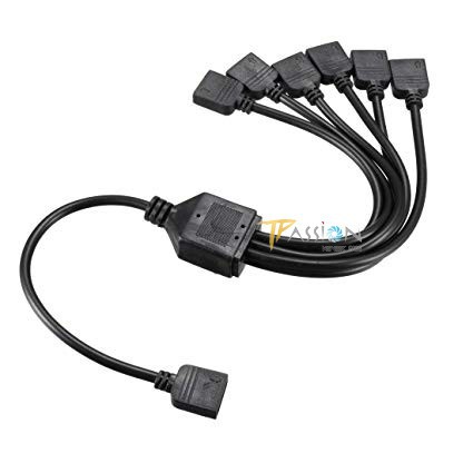 Dây chia cổng LED ARGB 3Pin 5V từ 1 ra 2, 3, 4,5, 6, 10 cổng, chuyển cổng VDG - Addressable RGB Splitter, cáp chia, bền