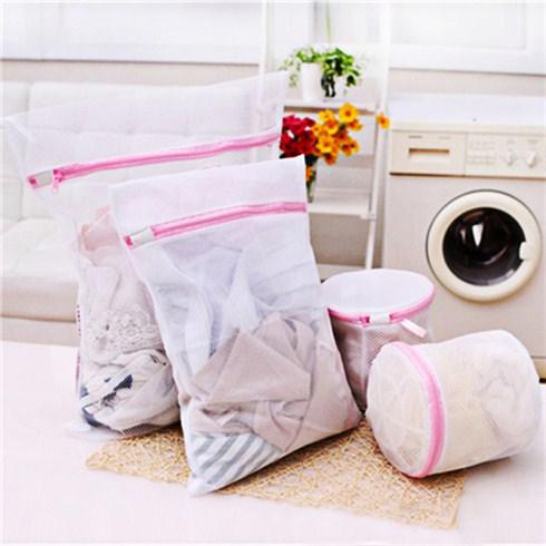 Combo 4 túi giặt quần áo và đồ lót ( 2 túi giặt vuông và 2 túi giặt tròn)