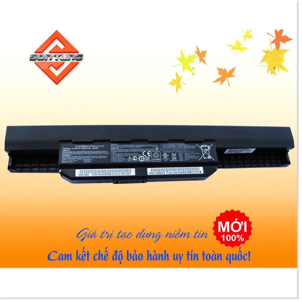 P̷H̷Ụ̷ ̷K̷I̷Ệ̷N̷ ̷S̷Ố̷ 🌟 Pin laptop Asus K43 K43E K43S K43SD K53 K53E K53F K53U K53S K53SV X44H 6cell 5200mAh hàng nhập