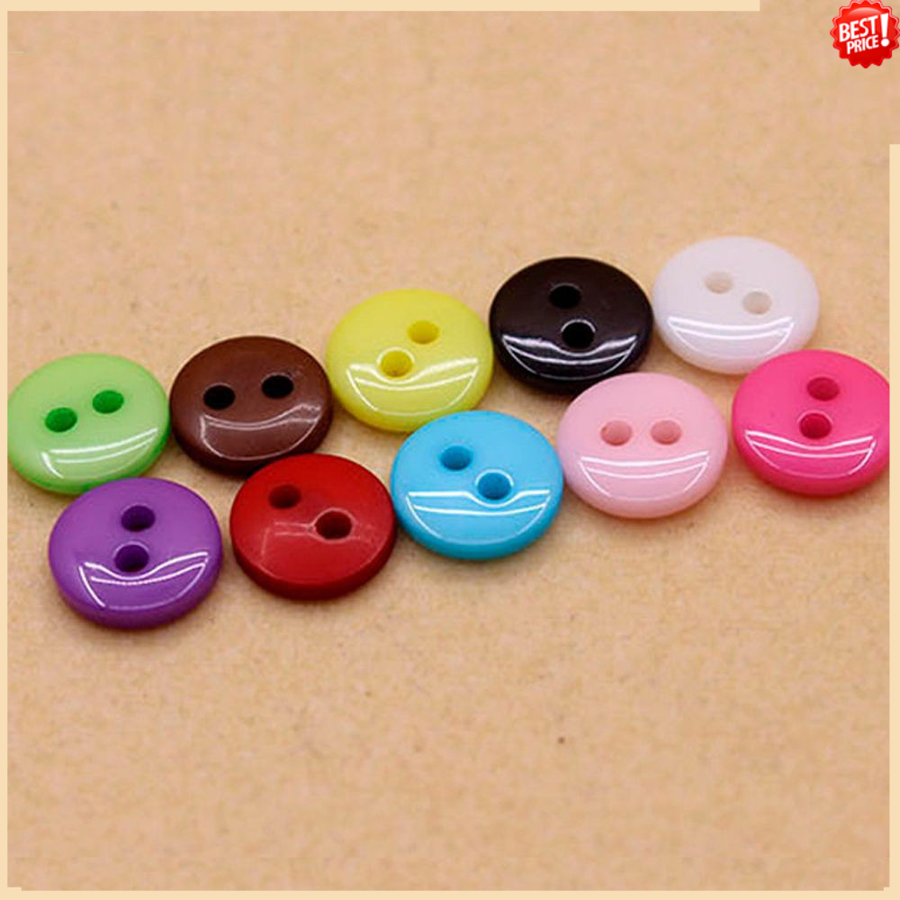 FREESHIP ĐƠN 99K_ Bộ 100 khuy cài áo may đồ 2 lỗ đường kính 12.5mm nhiều màu