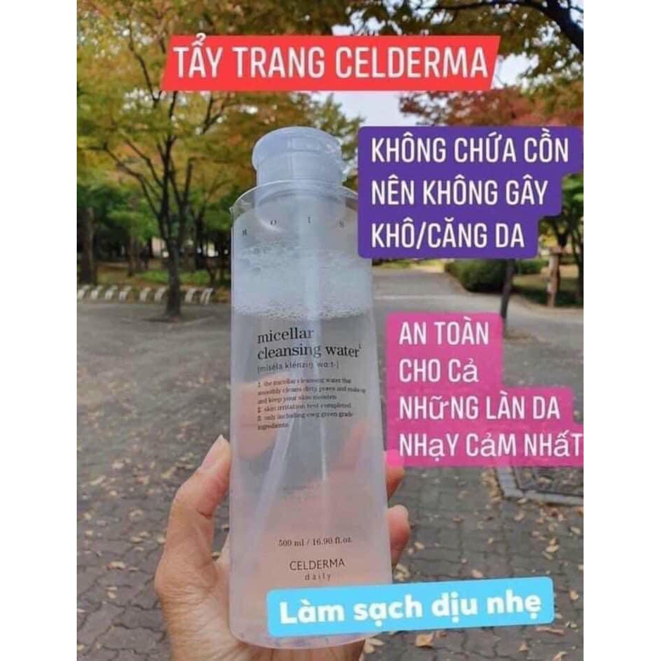 NƯỚC TẨY TRANG THẦN THÁNH MICELLAR CLEANSING WATER CELDERMA 500ML CHÍNH HÃNG - 7894