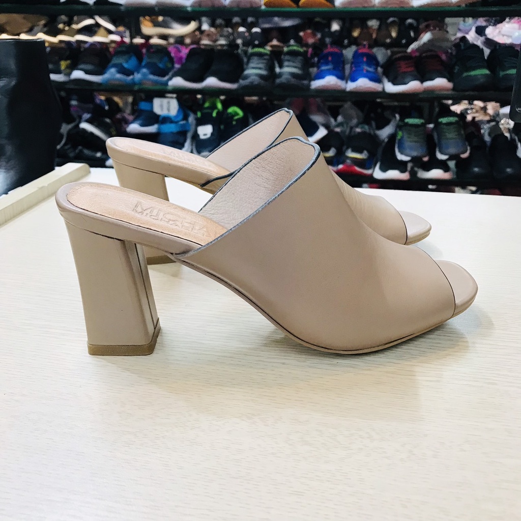 Guốc Da Nữ Cao 8CM Hàng VN