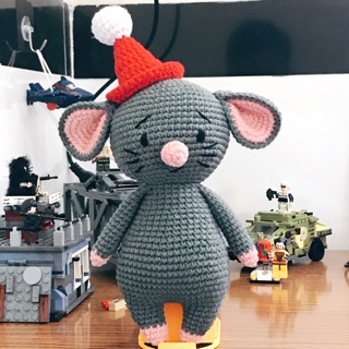 Chuột mặc yếm - gấu bông handmade an toàn cho bé - quà tặng ý nghĩa