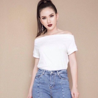 Áo pull lệch vai
