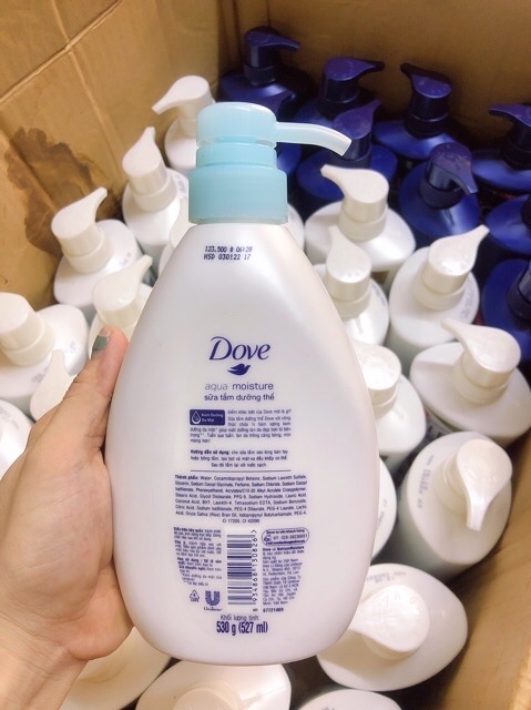 Sữa tắm Dove dưỡng ẩm dịu mát 527ml