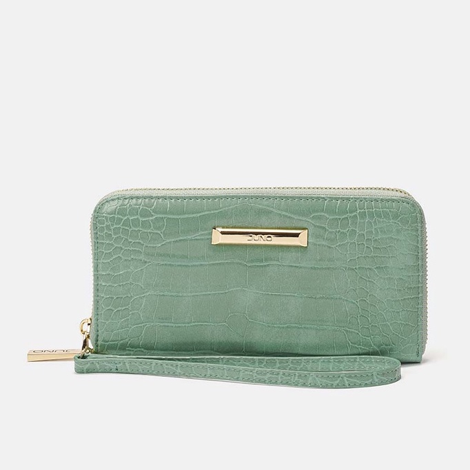 Ví Nữ Cầm Tay Thời Trang JUNO Phối Vân Da Cá Sấu VI149