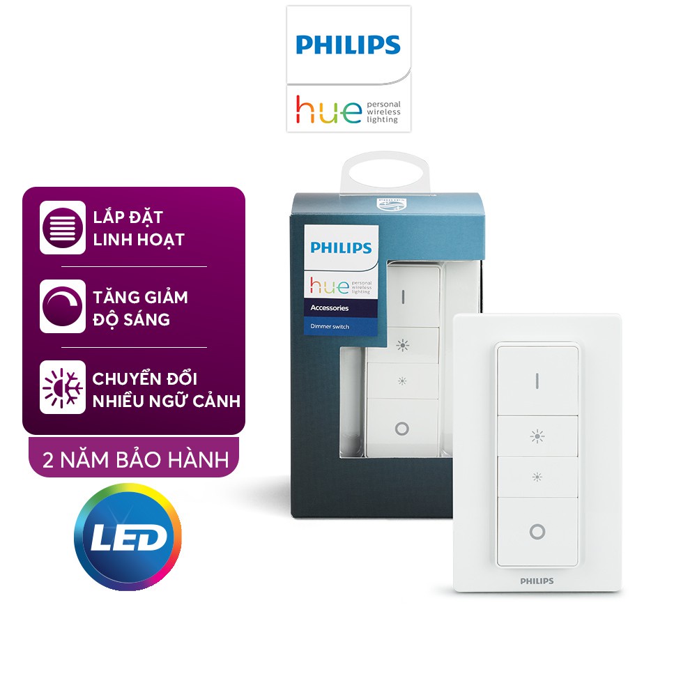 Công tắc điều chỉnh độ sáng không dây Philips Hue Dimmer Switch