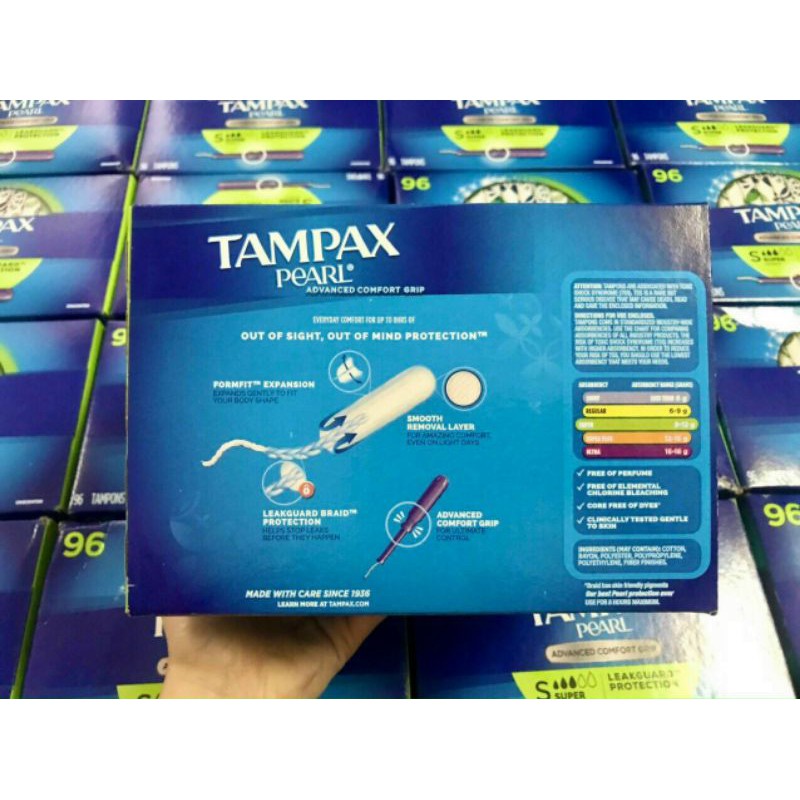 Băng vệ sinh dạng ống TAMPAX 96 miếng