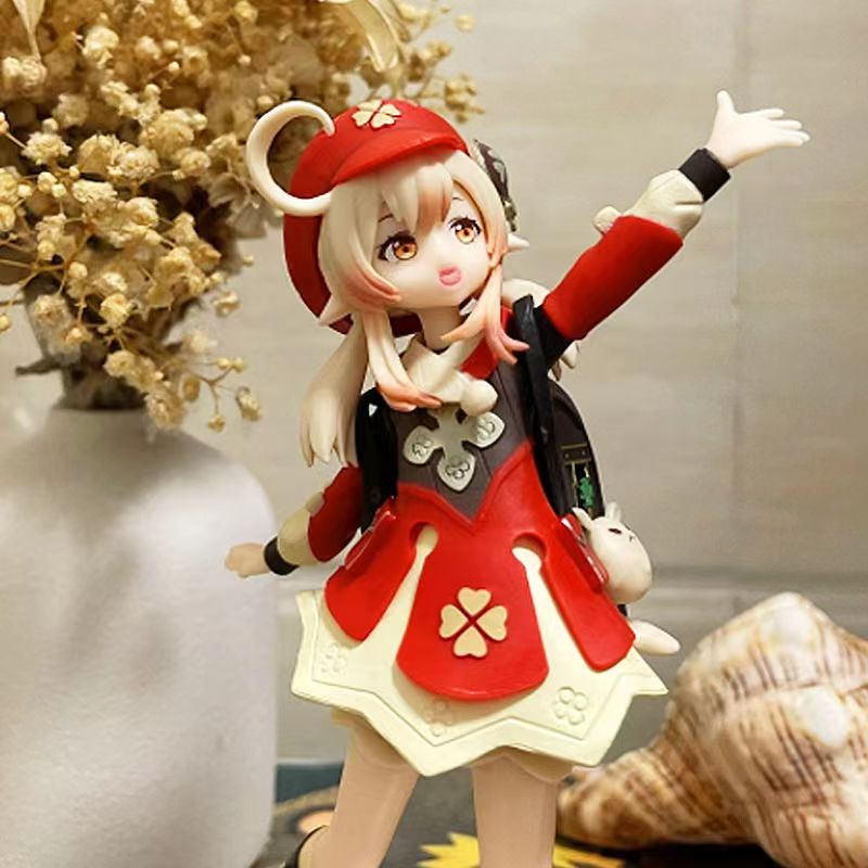 Đồ trang trí Nhân Vật Anime Genshin Va Chạm Klee 16cm Bằng PVC Để Bàn Trang Trí