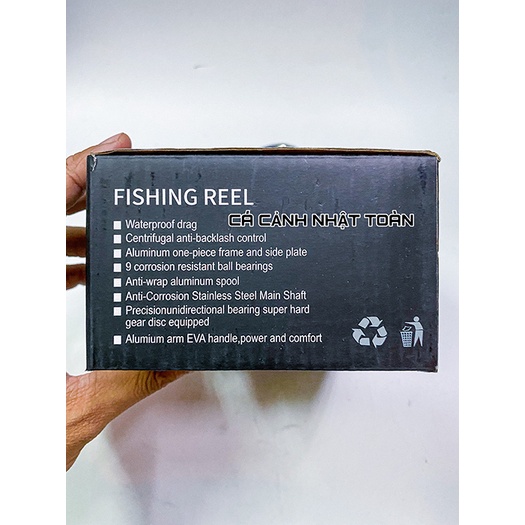 MÁY CÂU NGANG LURE FISHING REEL CÂU CÁ (XANH DƯƠNG)