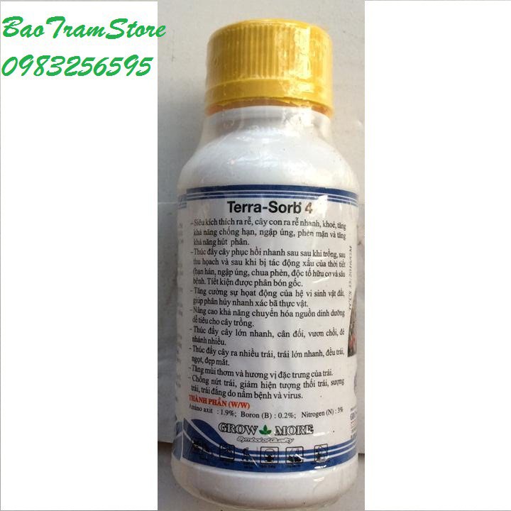 [SIEURE] Phân bón lá cao cấp siêu ra rễ Terra Sorb 4 Root chai 100ml hàng đẹp, phân phối chuyên nghiệp.
