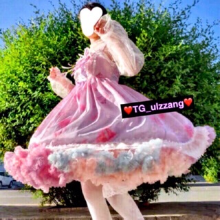 [VIDEO-ẢNH THẬT] Tùng váy LOLITA rainbow phồng xoè cosplayer (không gồm đầm)