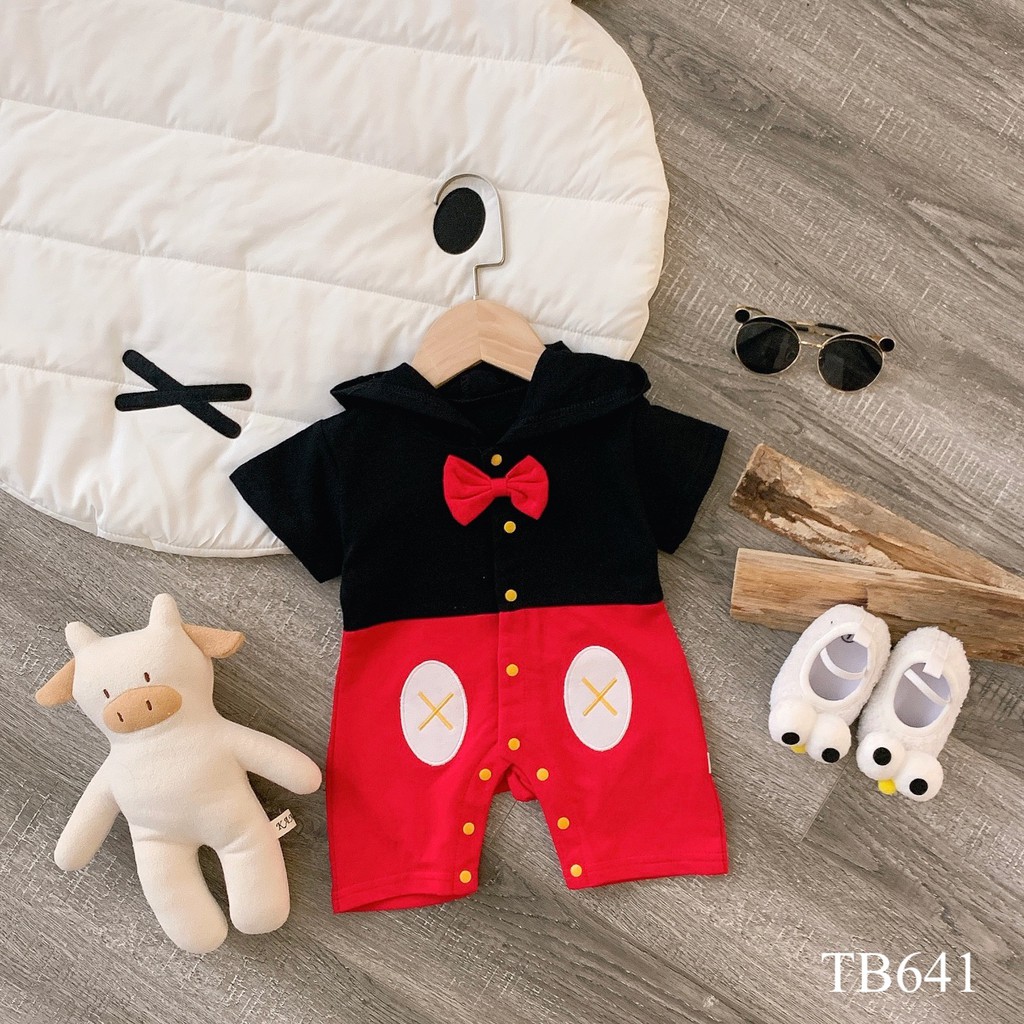 Quần áo trẻ em Quỳnh Boutique Mẫu body chuột Mickey cho bé yêu