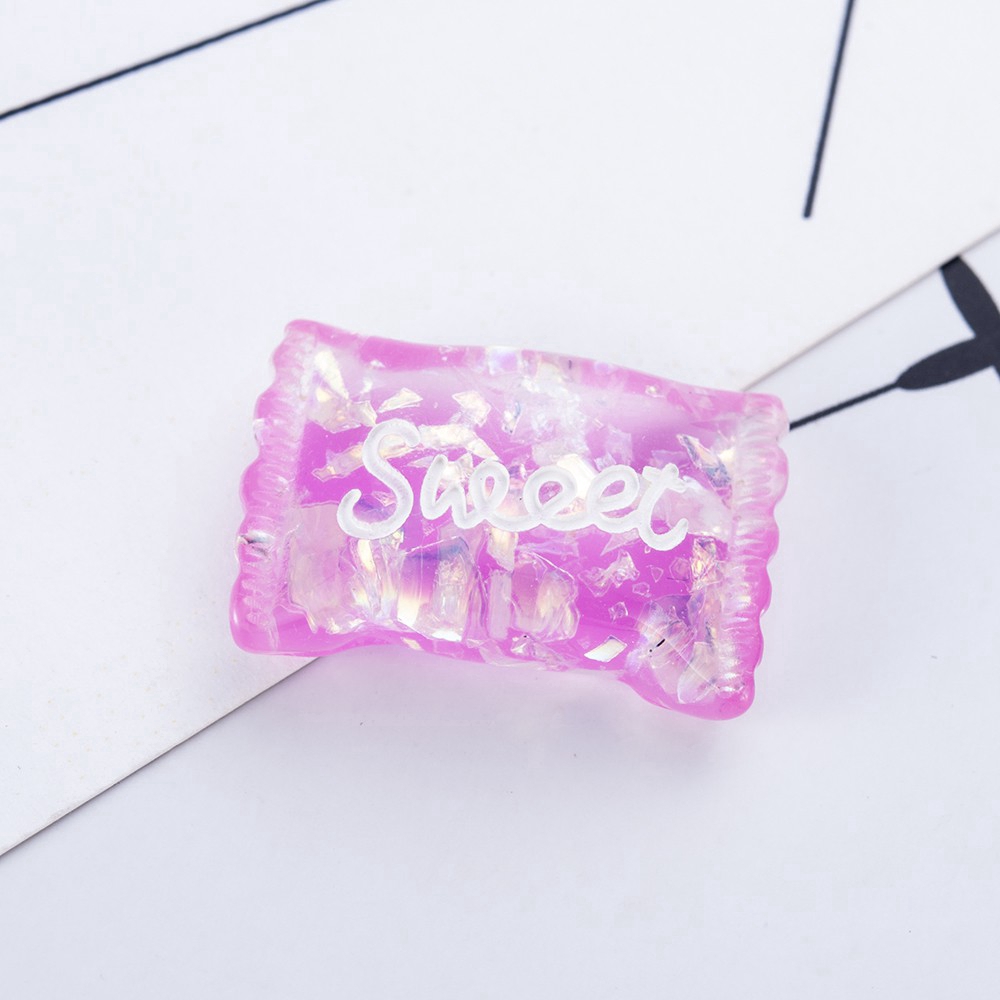 1/10 đồ chơi resin dẻo hình viên kẹo nhiều màu xinh xắn cho bé