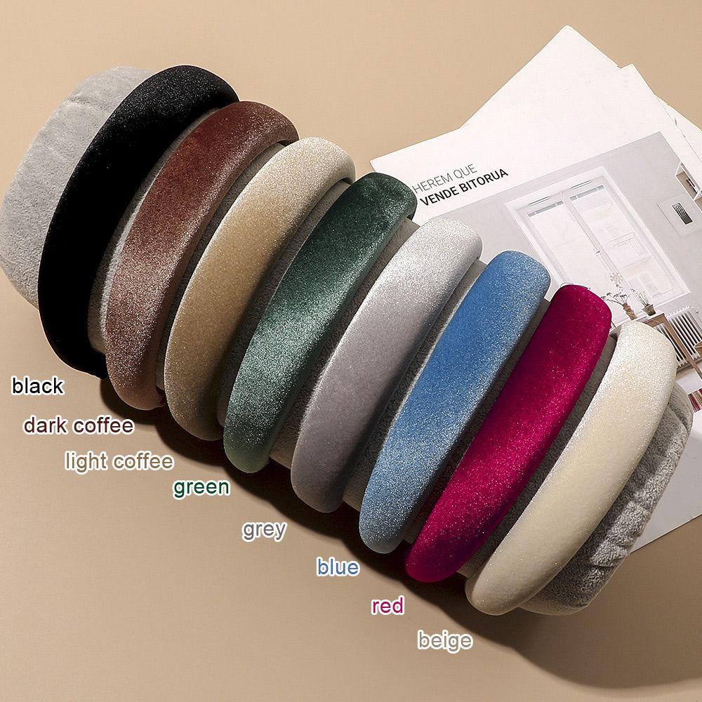 Dây Xốp Cột Tóc Màu Trơn Phong Cách Vintage Thời Trang KENT1