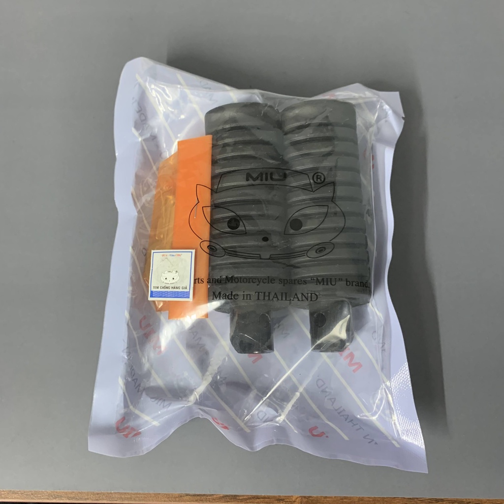 Cao su gác chân TRƯỚC/ SAU HONDA WAVE A, chính hãng MIU, hàng Thái Lan nhập khẩu 100% - cam kết chất lượng