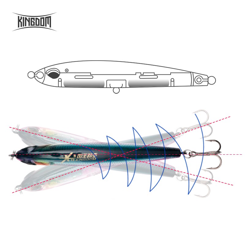 Mồi Câu Cá Giả Kingdom Mini 40mm/4g 70mm/8g Chất Lượng Cao