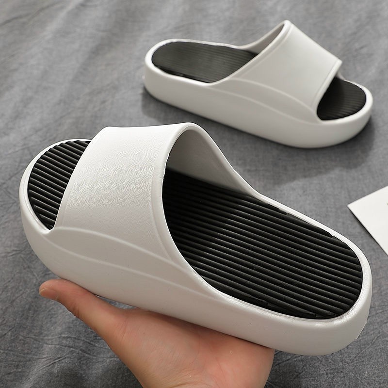 DÉP BÁNH MÌ NAM NỮ ĐẾ CAO 4CM SIÊU NHẸ HOTREN