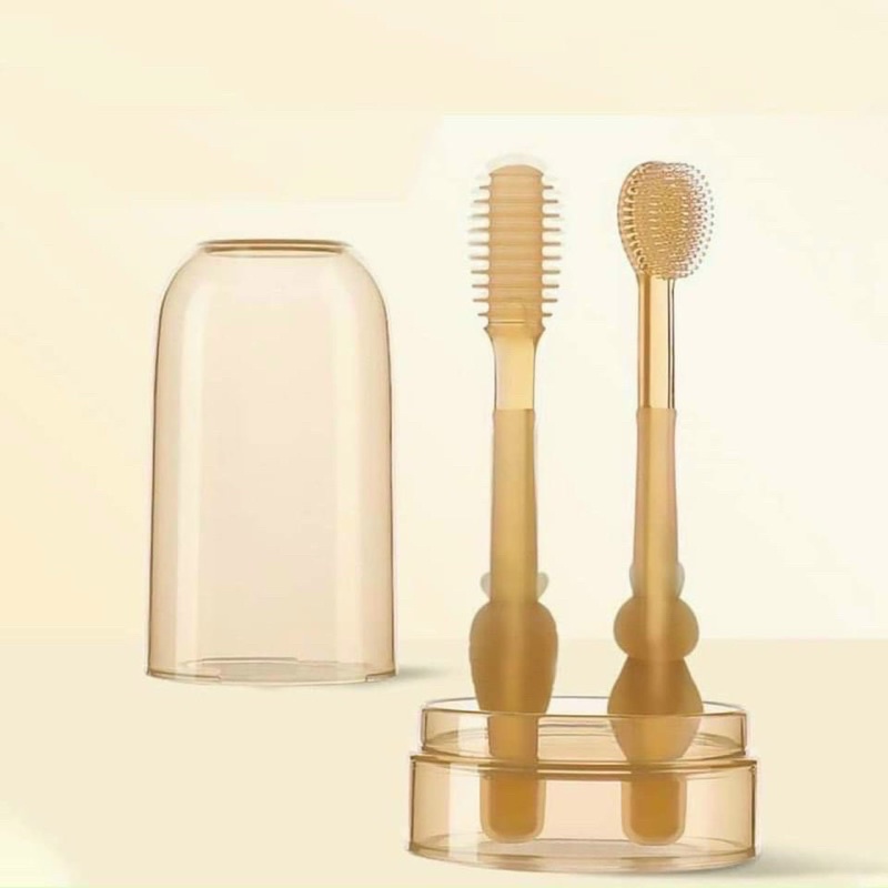 Set bàn chải Silicone kèm rơ lưỡi