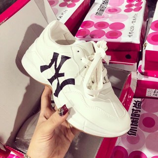 Giày sneaker nữ mới nhất ,chất đẹp NewY [FREE SHIP] (kem, trắng)