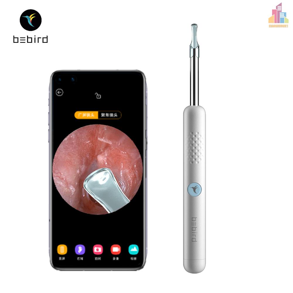 (Hàng Mới Về) Dụng Cụ Vệ Sinh Tai Không Dây Bebird R1 Có Camera Và Muỗng Lấy Ráy Tai Thông Minh Với Đèn Led 4.5mm 3mp Hd Mini / Pc Cho Trẻ Em Và Người Lớn