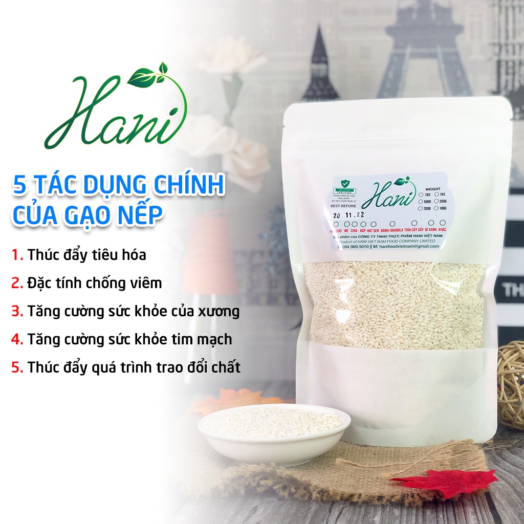 1Kg Gạo Nếp Bắc (Nếp Cái Hoa Vàng) Hữu Cơ Chuẩn Sạch Ngon, Đặc Sản Tây Bắc Dẻo Thơm  Hani Healthy Food